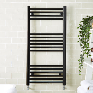 Black K-Rail 22mm Towel Radiator