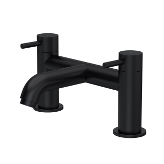 Matt Black Omega Cartegena Bath Filler Tap