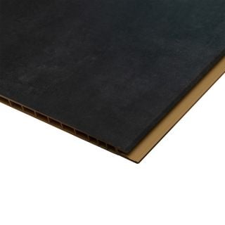 Hardex V Groove Ebony Wall Panel - 9mm - 600mm x 2500mm