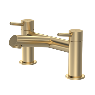 Brushed Brass Omega Navala Bath Filler Tap
