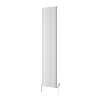 White Melvin Aluminium Vertical Designer Radiator