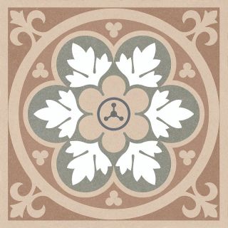 Terracotta Abbey Victorian Tile