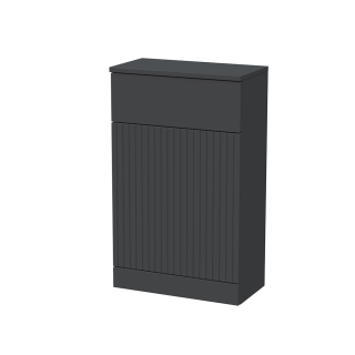 Soft Black Flume Fluted WC Unit