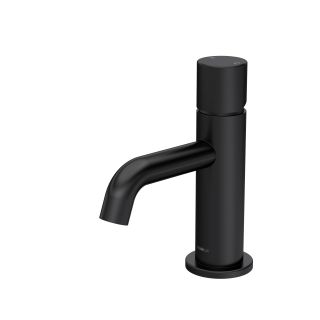 Matt Black Steeple Minimal Mini Mono Basin Mixer With Waste