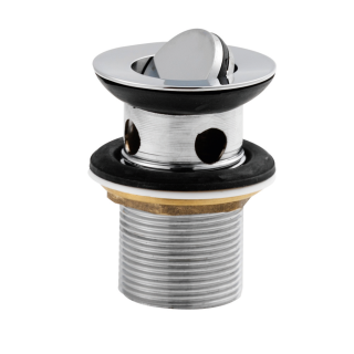 Chrome Round Slotted Waste Swivel Basin Waste Basin Wastes (Choice of Colours & Waste Types)