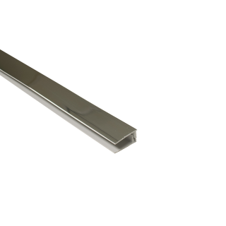 8mm 2-Part End Profile - Chrome - Plastic