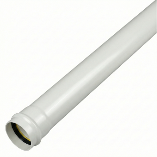 White FloPlast Push-Fit 110mm Soil Pipe