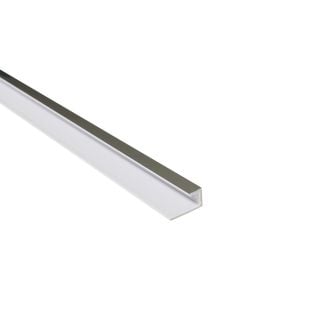 10.5mm End Profile - Chrome - Plastic
