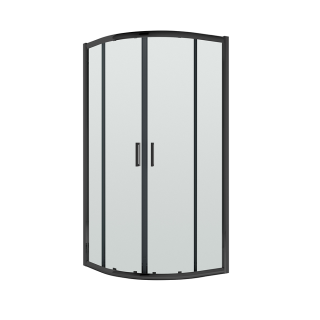Black Omega Quadrant Shower Enclosure (800mm - 900mm Available)