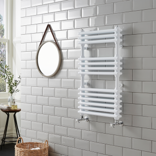 White Gloss Kolumn Towel Radiator