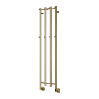 Brushed Brass Solara Electric Towel Radiator