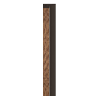 Brown Linerio L-Line Wood Slat Effect Left Hand Trim