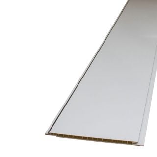White Gloss with Silver Edge Ceiling Cladding
