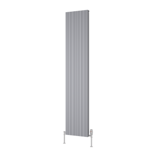 Silver Melvin Aluminium Vertical Designer Radiator