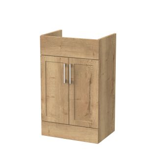 Autumn Oak 2 Door Fable Shaker Fitted Furniture Vanity Unit