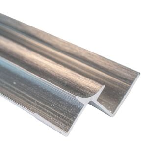10mm Internal Corner - Brushed Metal - Metal