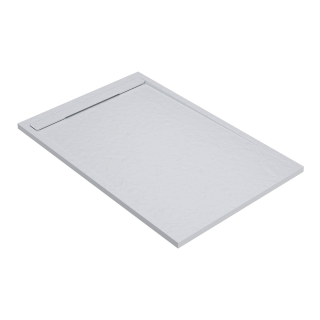 White 30mm Slate Shower Tray & Hidden Waste
