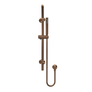 Brushed Bronze Round Shower Slide Rail Kit