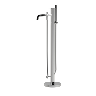 Chrome Riven Pin Lever Freestanding Bath Tap