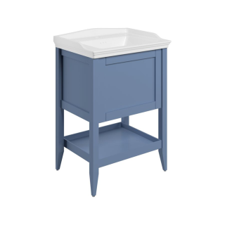 Matt Misty Blue Dion Traditional Basin Unit