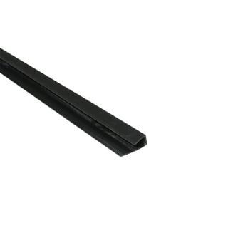 8mm 1-Part End Profile - Black - Plastic