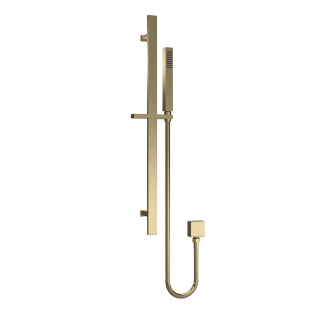 Brushed Brass Square Shower Slide Rail Kit