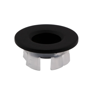 Matt Black Round Basin Overflow Cover