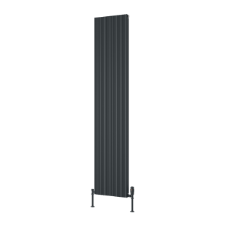 Anthracite Melvin Aluminium Vertical Designer Radiator