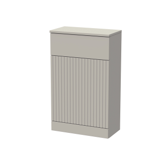 Pebble Grey Flume Fluted WC Unit