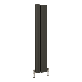 Anthracite Vertical Double Thekla Flat Panel Designer Radiator