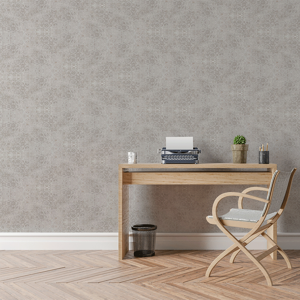 Damask Gilted Silver Bathroom Wall Panel - 300mm x 2700mm