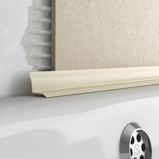 Ivory Plastic Overtile Bath Seal