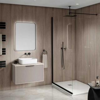 Woodgrain Driftwood PVC Bathroom Cladding - 8mm - 300mm x 2700mm