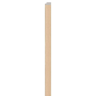 Light Brown Linerio M-Line Wood Slat Effect Right Hand Trim