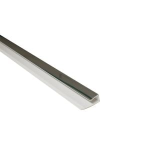 8mm 1-Part End Profile - Chrome - Plastic