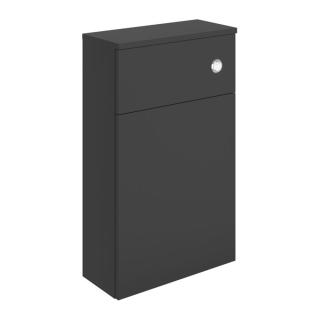 Matt Black & Glass Contrast WC Unit