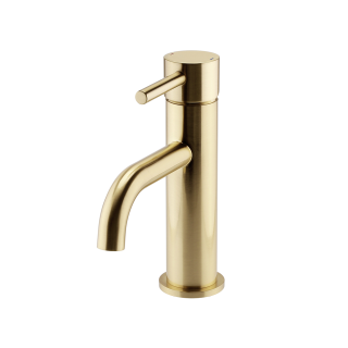 Ottone Brushed Brass Mono Basin Mixer Tap