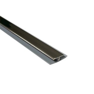 8mm 2-Part H Join - Chrome - Plastic