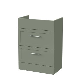 Fern Green 2 Drawer Fable Shaker Fitted Furniture Vanity Unit