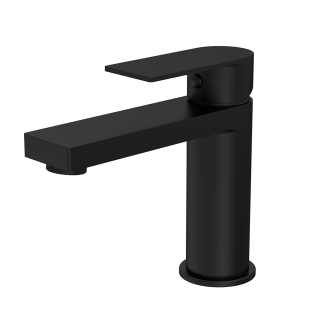 Matt Black Omega Canada Mono Basin Mixer Tap inc Clicker Waste