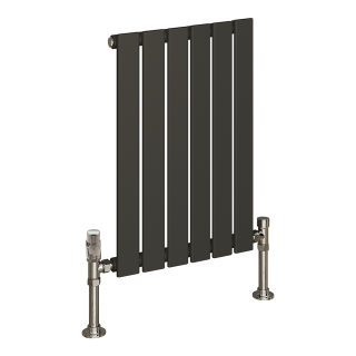 Anthracite Horizontal Single Thekla Flat Panel Designer Radiator
