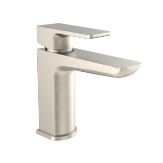 Brushed Nickel Kolt Mono Basin Mixer Tap inc Clicker Waste