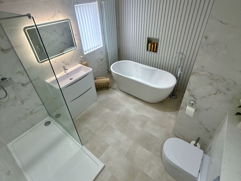 Luxury Freestanding Bath Main Bathroom in the Teesside Area