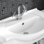 Value White Gloss Combination Vanity Basin & Toilet Pack