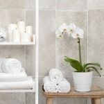 Honey Tile Effect Marble PVC Bathroom Cladding - 250mm x 2650mm