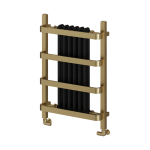 Regina Brushed Brass Designer Towel Radiator