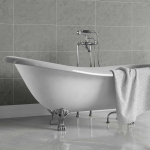 Exeter Stone Effect Tile Effect Bathroom Wall Cladding - 8mm - 500mm x 2700mm