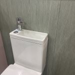 Sage Green Abstract Bathroom Wall Panel - 300mm x 2700mm