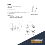 Plan Chrome 4 Tap Hole Bath Shower Mixer Taps