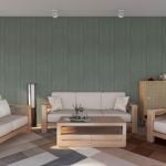 Sage Green Abstract Bathroom Wall Panel - 300mm x 2700mm
